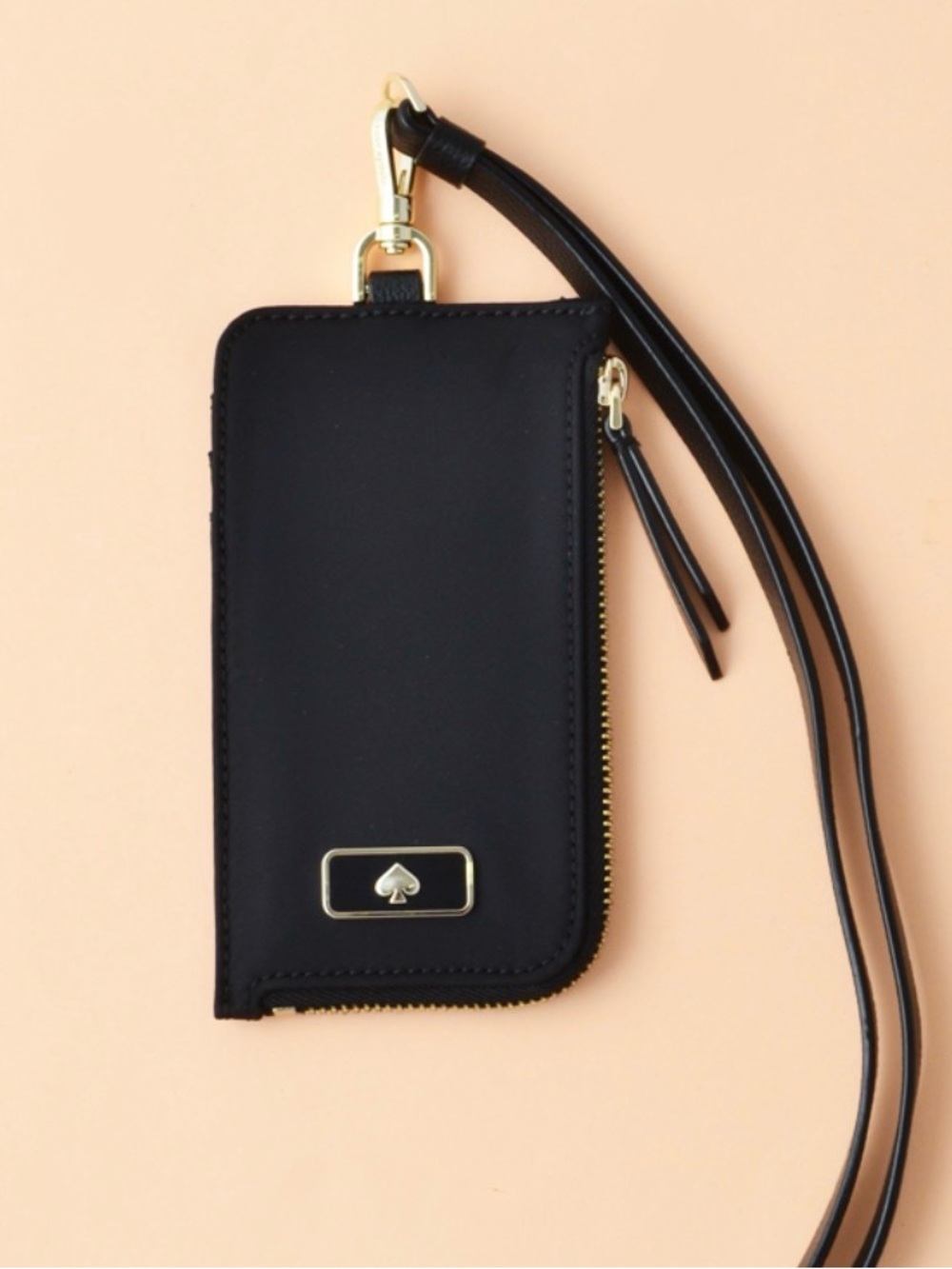 Kate Spade New York Dawn L-Zip Card Case Lanyard -NWT